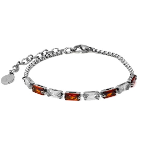 Bracelet acier tennis - 15+5cm