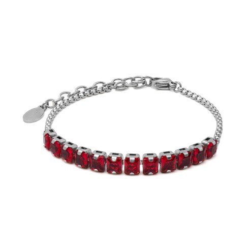 Bracelet acier tennis - 15+5cm