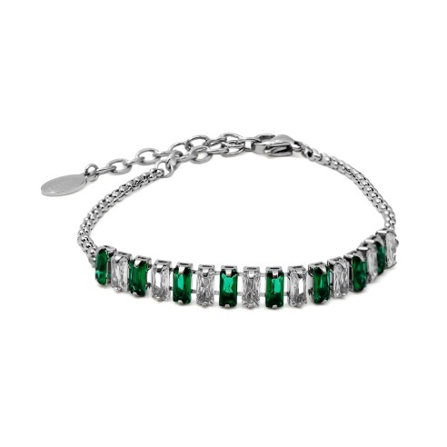 Bracelet acier tennis - 15+5cm