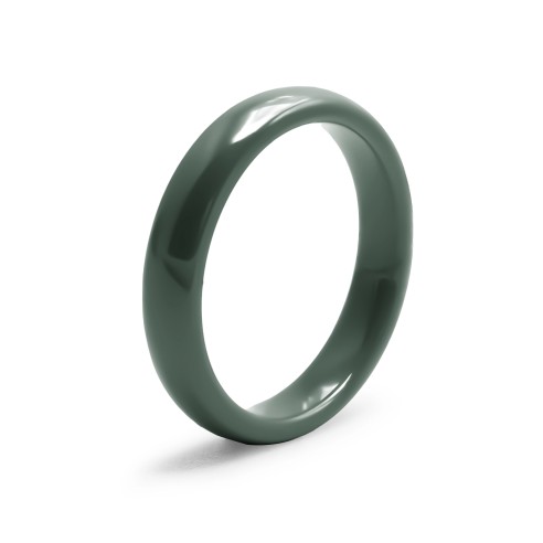 Bague en céramique verte 3mm - Taille 50 à 64