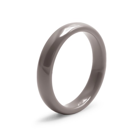 Bague en céramique gris taupe 3mm - Taille 50 à 64